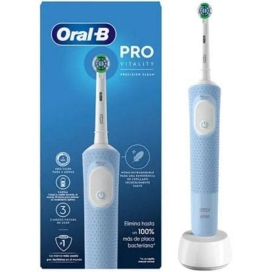 Elektrische Zahnbürste Braun Oral-B Vitality Pro Precision Clean Blau Elektrische Zahnbürste Braun Oral-B Vitality Pro Precision Clean Blau