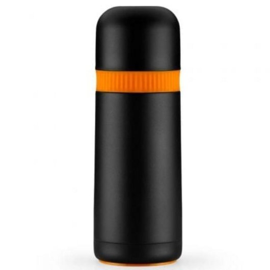 Termo per Alimenti Bra Enjoy Efficient 1000ml Acciaio Inox Nero/Arancio Antiscivolo