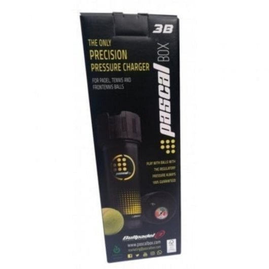 Presurizador Pascal Box 3B Bullpadel Manómetro Alta Precisión Bomba Capacidad 3 Pelotas