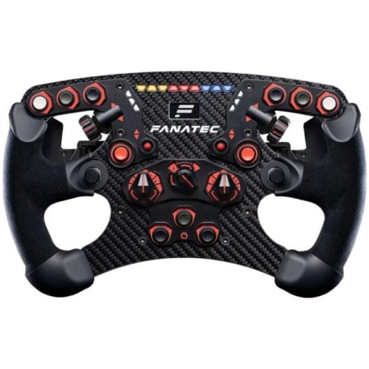 Volante Fanatec ClubSport Formula V2.5 X Fibra de Carbono 11 Botones Pantalla OLED LED RGB