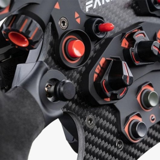Volante Fanatec ClubSport Formula V2.5 X Fibra de Carbono 11 Botones Pantalla OLED LED RGB