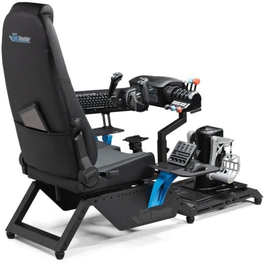 Simulador de voo Next Level Racing Microsoft Flight Simulator Edition Cockpit Flight Cabin Black