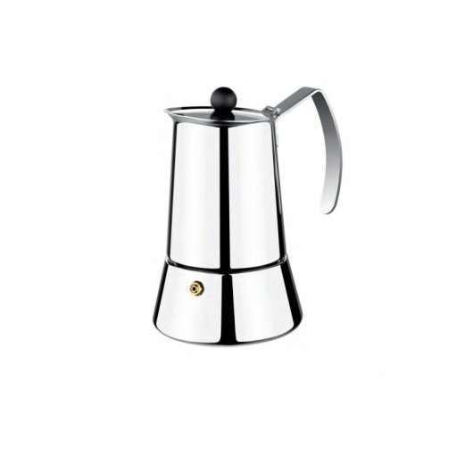 Cafetera Italiana Monix M630004 4 tazas acero inoxidable apta para inducción exterior brillante