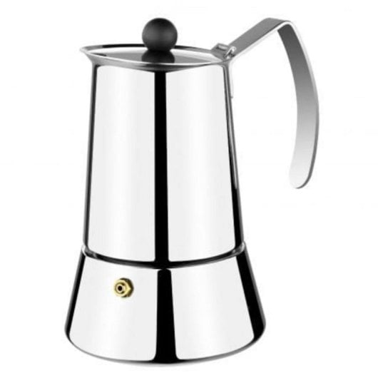 Cafetera Italiana Monix M630004 4 tazas acero inoxidable apta para inducción exterior brillante
