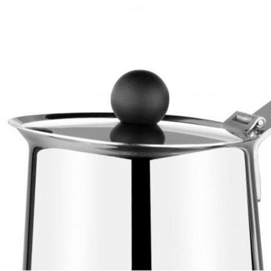 Cafetera Italiana Monix M630004 4 tazas acero inoxidable apta para inducción exterior brillante