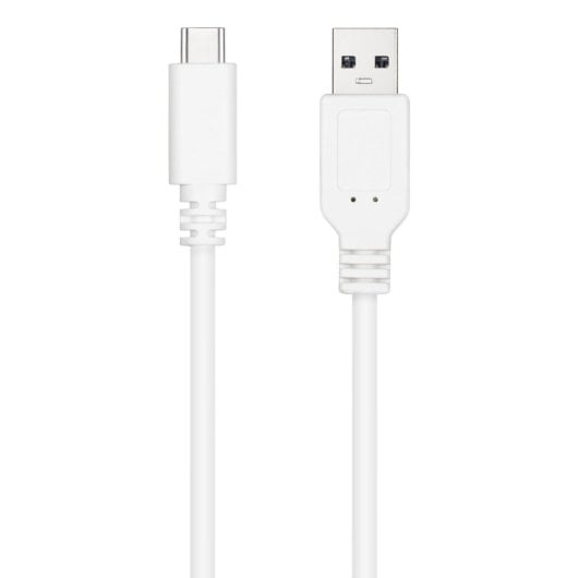 Câble USB 2.0 Nanocable 10.01.2101-L150-W 3A USB-C/M-A/M 1.5m Blanc