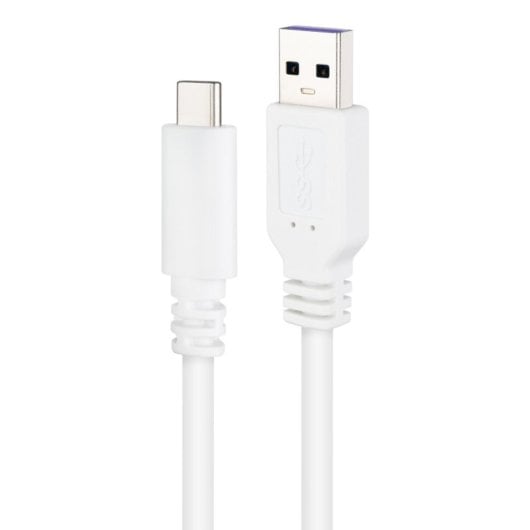 Câble USB 2.0 Nanocable 10.01.2101-L150-W 3A USB-C/M-A/M 1.5m Blanc