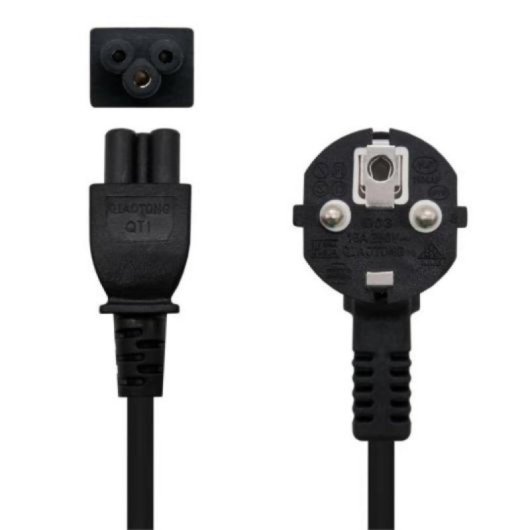 Netzkabel Nanocable CEE7 Stecker auf C5 Kupplung 3m Schwarz Netzkabel Nanocable CEE7 Stecker auf C5 Kupplung 3m Schwarz