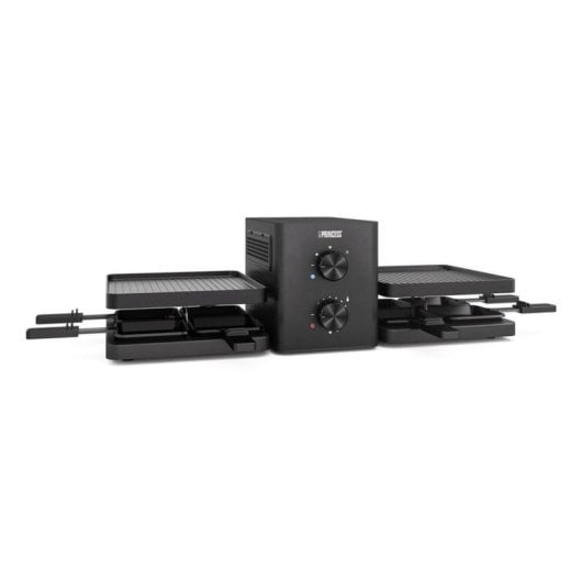 Raclette Princess 01.162660.01.001 1500W 8 personas Metal Negro Rectangular Giratorio 2m