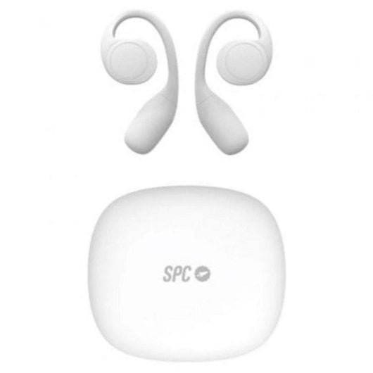 Auricular SPC Ether 2 Sense Bluetooth 5.3 Open-ear Clip Cancelación ENC 30h Blanco