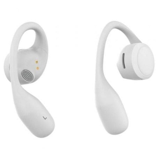 Auricular SPC Ether 2 Sense Bluetooth 5.3 Open-ear Clip Cancelación ENC 30h Blanco