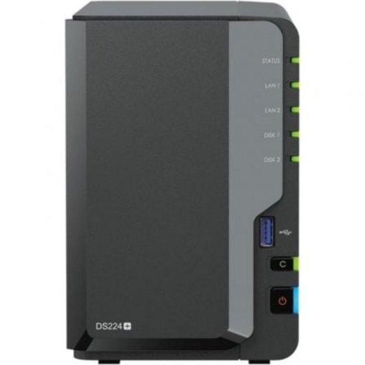 NAS Synology 2 bahías DS224+ Intel Celeron J4125 6GB DDR4 SATA 3.5"/2.5" Compacto