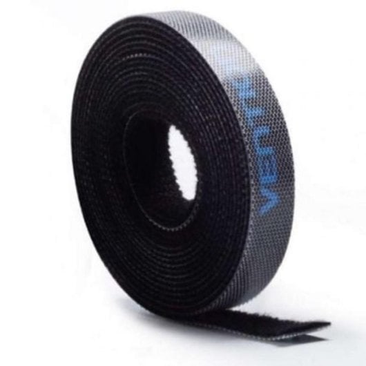 Tira Organizadora de Cables Vention KAABA 1m Nylon Negro Corte Libre Reutilizable
