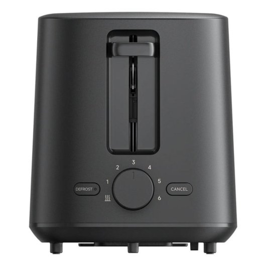 Toaster Xiaomi XMTSJ01FD 2 breite Schlitze 930 W 6 Bräunungsstufen Auftaufunktion Krümelschublade Schwarz