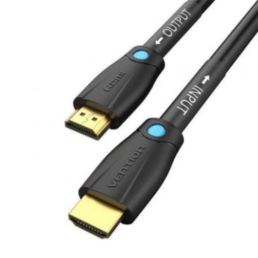 Cable HDMI Vention AAMBJ 2.0 5m 4K 60Hz Macho-Macho Chapado en Oro Negro