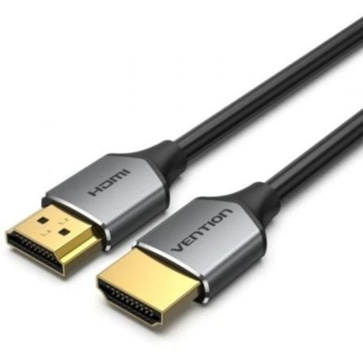 Cable HDMI Vention ALEHD 2.0 4K 18Gbps 50cm Delgado Gris Plug and Play