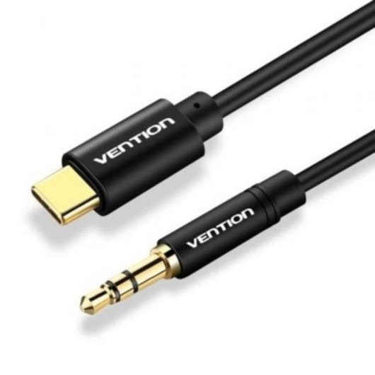 Cable conversor audio Vention BGABG USB-C macho Jack 3.5 macho 1.5m negro