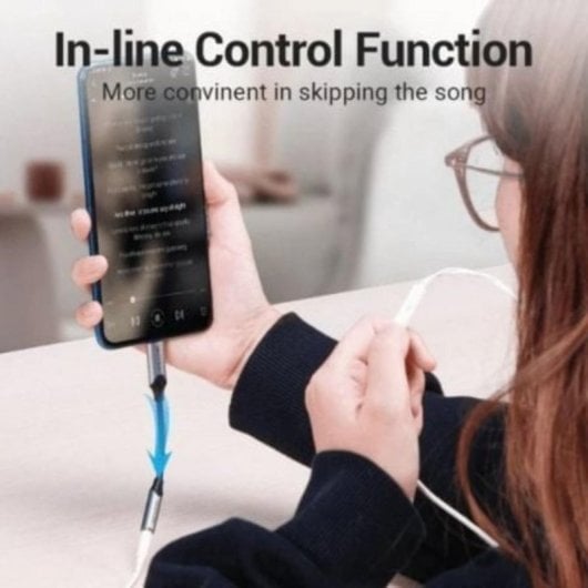 Conversor Vention BGMHF USB-C a Jack 3.5mm DAC Alta Fidelidad 1m Gris