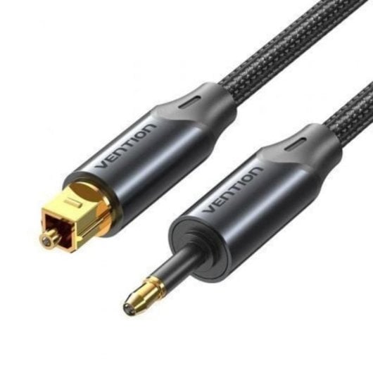 Cable de Audio de Fibra Óptica Vention BKCBH 2m Aleación de Aluminio Negro