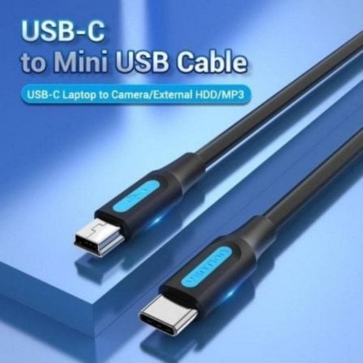 USB-C Kabel Vention COWBG 1,5 m USB 2.0 Mini-USB B Macho Schwarz