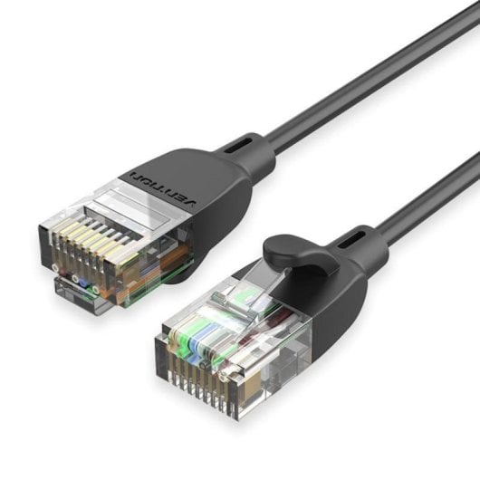 Cable de red Vention IBIBL Cat.6A 10m RJ45 UTP Negro alta velocidad