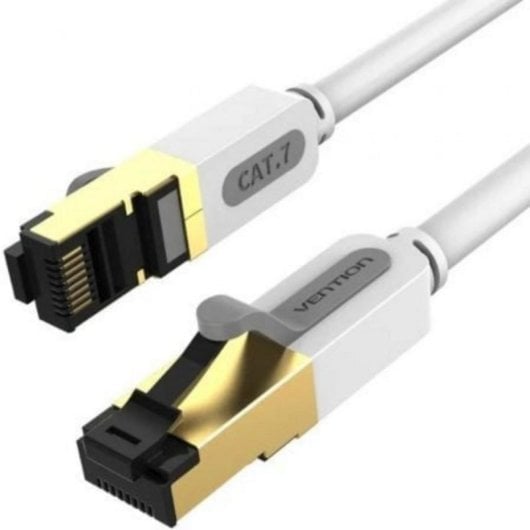 Cable Ethernet Vention ICDHH Cat.7 2m Gris S/FTP LSZH Chapado Oro 10 Gbit/s