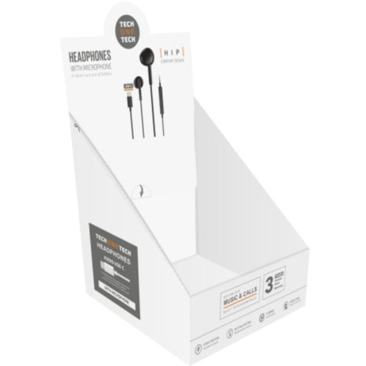 Auricolari TECH ONE TECH HIP USB-C TEC1301/TEC1302 Ergonomici 10 pezzi Auricolari TECH ONE TECH HIP USB-C TEC1301/TEC1302 Ergonomici 10 pezzi