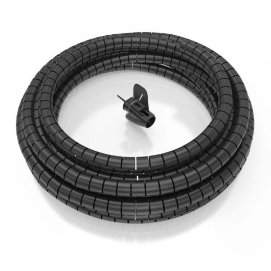 Organizador de cables en espiral Aisens A151-0900 10m 25mm plástico negro alta resistencia