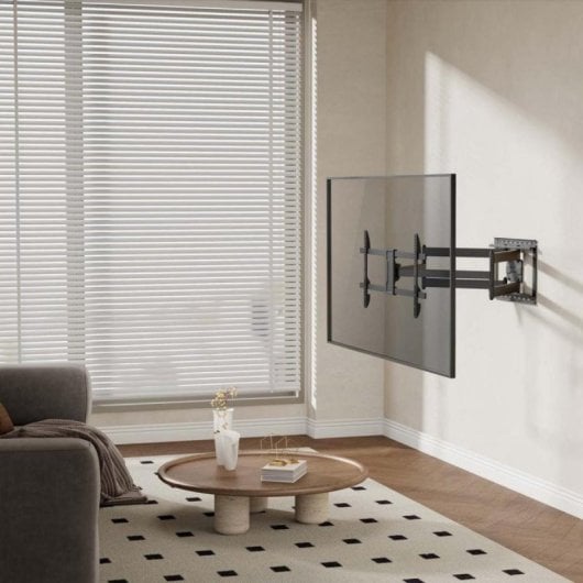 Soporte de Pared AISENS WT90TSLE-387 Giratorio Inclinable Nivelable 60kg 43-90" VESA 800x400