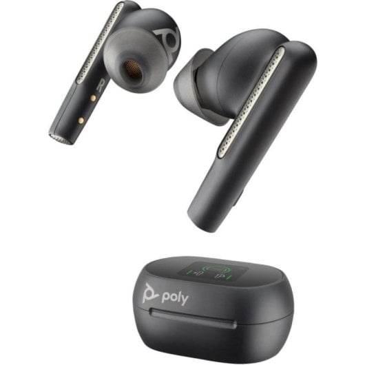Auricular Poly Voyager Free 60+ UC M Bluetooth USB-C BT700 Estuche Pantalla Táctil Negro