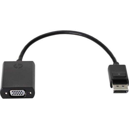 Adaptateur HP DisplayPort vers VGA 0,2 m Macho-Femelle Cobre pour Portables d'Entreprise