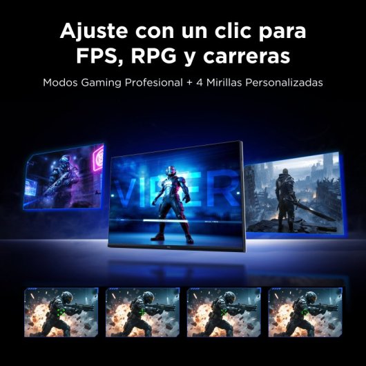 TCL 27G64 27" Monitor VA MiniLED QHD 180Hz HDR600 com Altura Ajustável e FreeSync