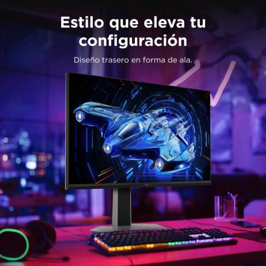 TCL 27G64 27" Monitor VA MiniLED QHD 180Hz HDR600 com Altura Ajustável e FreeSync