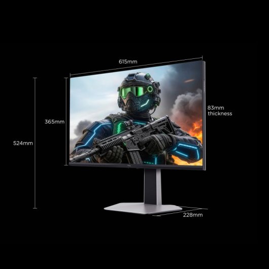 TCL 27G64 27" Monitor VA MiniLED QHD 180Hz HDR600 com Altura Ajustável e FreeSync