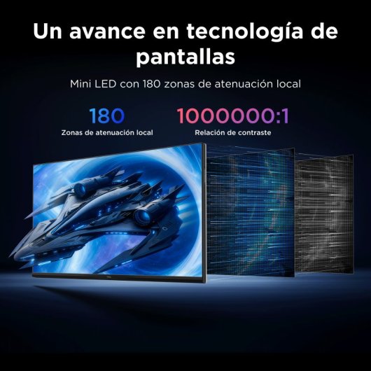 TCL 27G64 27" Monitor VA MiniLED QHD 180Hz HDR600 com Altura Ajustável e FreeSync