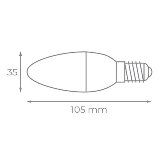 Ampoule LED Iglux XV-0514-C V2/ E14/ 5W/ 400 Lumens/ 3000K