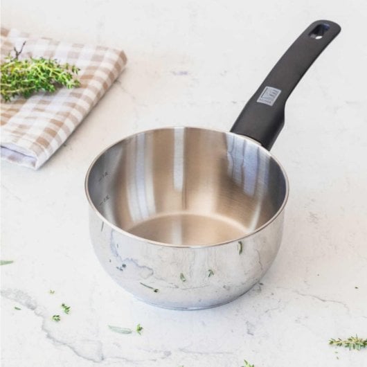Cazo Monix M243816 1L Acero Inoxidable Antiarañazos Mango Baquelita 16cm