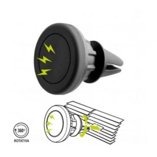 Soporte de Smartphone Muvit MCCHL0001 Magnético Universal con Placas Adhesivas y Giro 360°