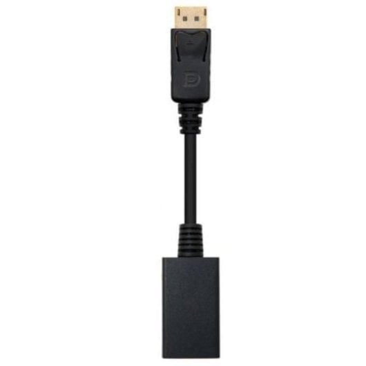 Conversor Nanocable DisplayPort Macho HDMI Hembra 15cm Negro