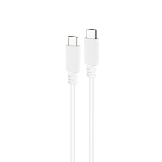 USB-C Kabel Nanocable 3A 1,5m USB 2.0 Weiß USB-C Male to Male USB-C Kabel