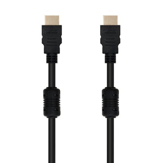HDMI-Kabel Nanocable 1.8m V1.4 Ferrit Gold 4K 3D Schwarz