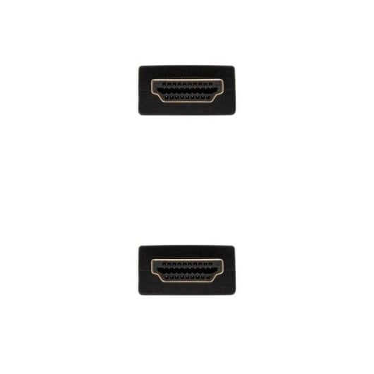 HDMI-Kabel Nanocable 1.8m V1.4 Ferrit Gold 4K 3D Schwarz