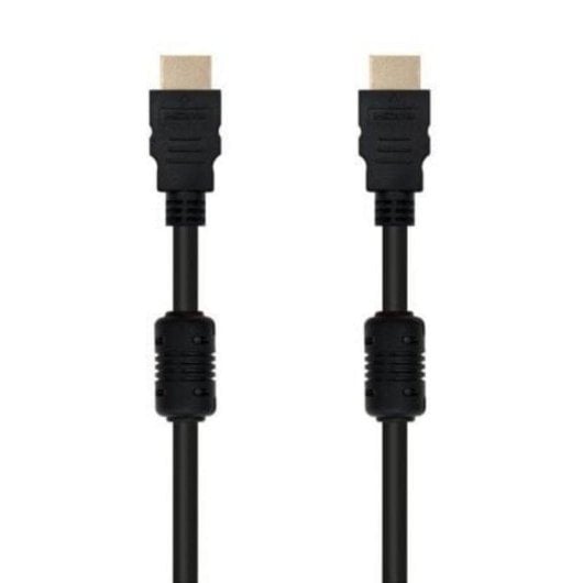 HDMI-Kabel Nanocable 1.8m V1.4 Ferrit Gold 4K 3D Schwarz