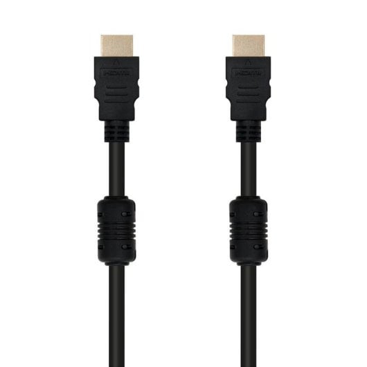 HDMI-Kabel Nanocable 1.8m V1.4 Ferrit Gold 4K 3D Schwarz
