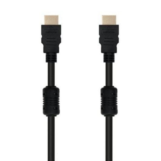 HDMI-Kabel Nanocable 1.8m V1.4 Ferrit Gold 4K 3D Schwarz