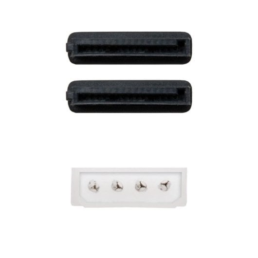 Cabo Duplicador Nanocable 10.19.0101-OEM Molex Macho 2x SATA Fêmea 0,2m