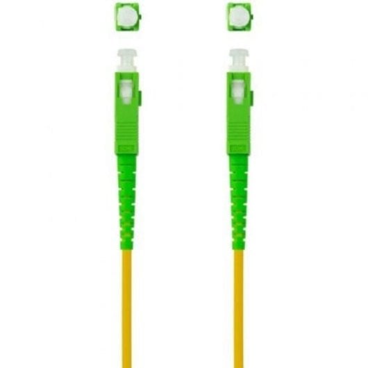 Cabo Fibra Óptica Nanocable SC/APC a SC/APC Monomodo G657.A2 LSZH 20m Amarelo
