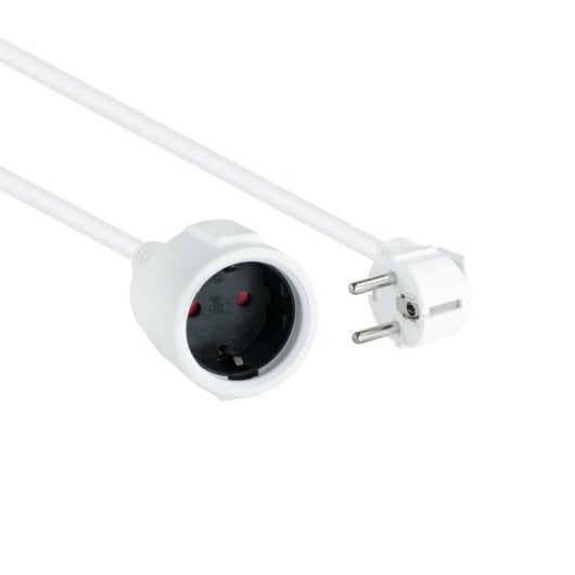 Cable alargador Nanocable 10.22.0603-W Schuko macho-hembra 3m 1.5mm² Blanco 4000W