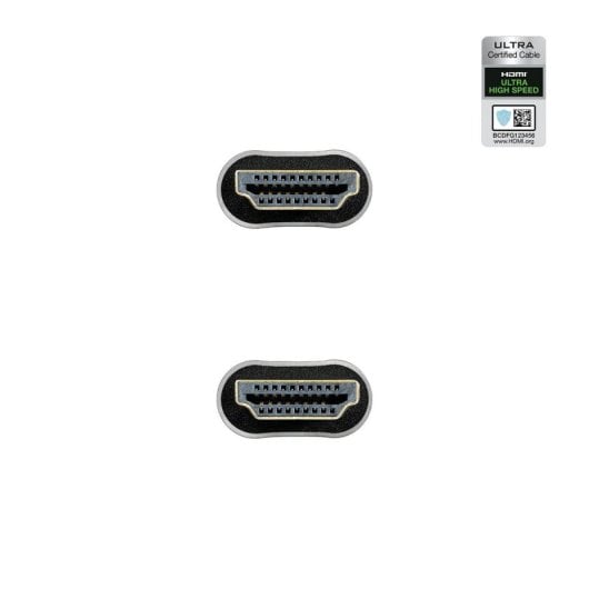 Cable HDMI 2.1 Nanocable 10.15.8103 3m Certificado Ultra High Speed 48Gbps 8K Oro Negro