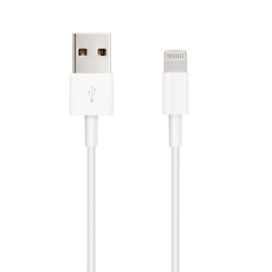 Cable Lightning Nanocable 10.10.0400 USB-A Macho - Lightning Macho 50 cm Blanco